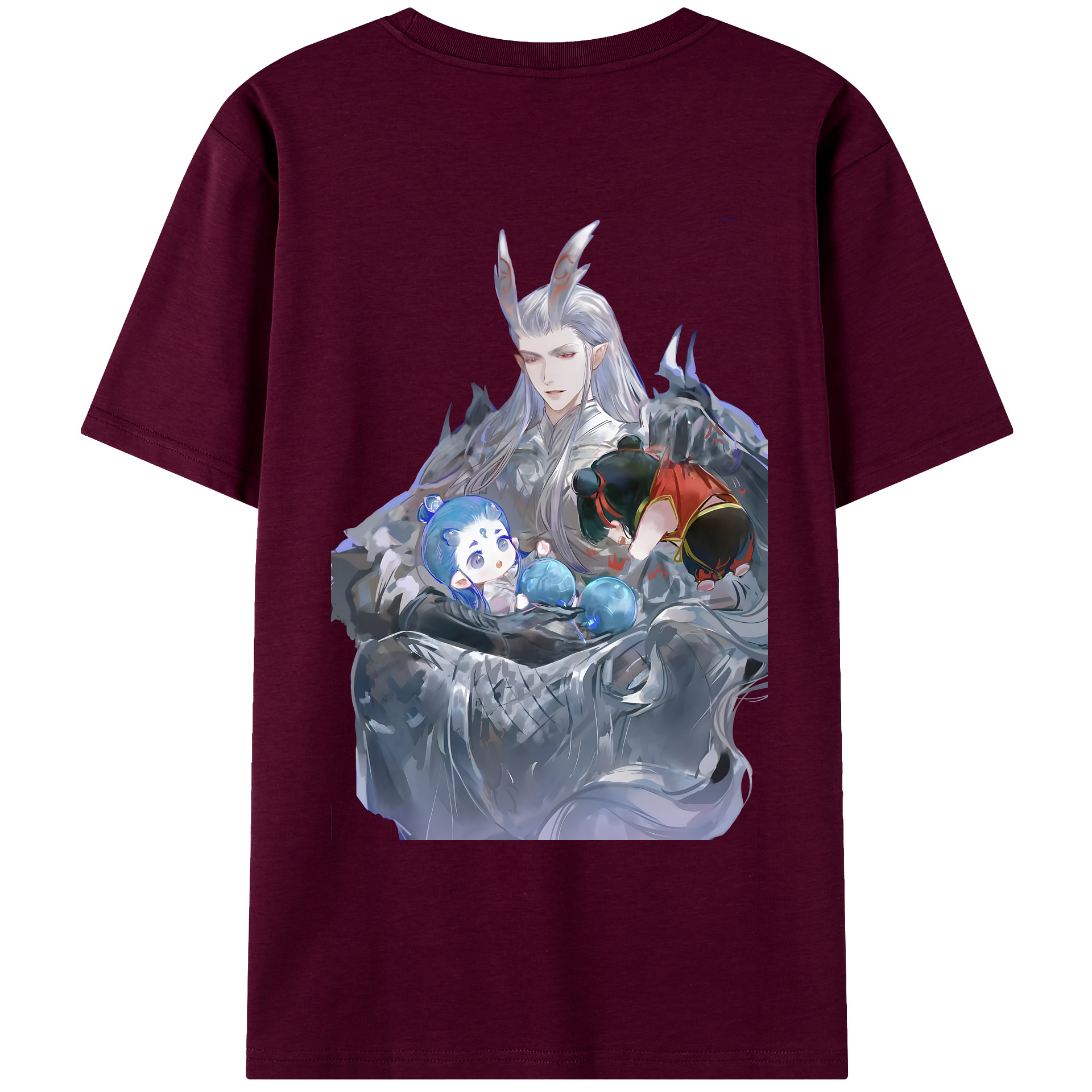 （画像用） Ne Zha 2 ナタ 魔童の大暴れ レディース半袖Tシャツ(バックプリント)